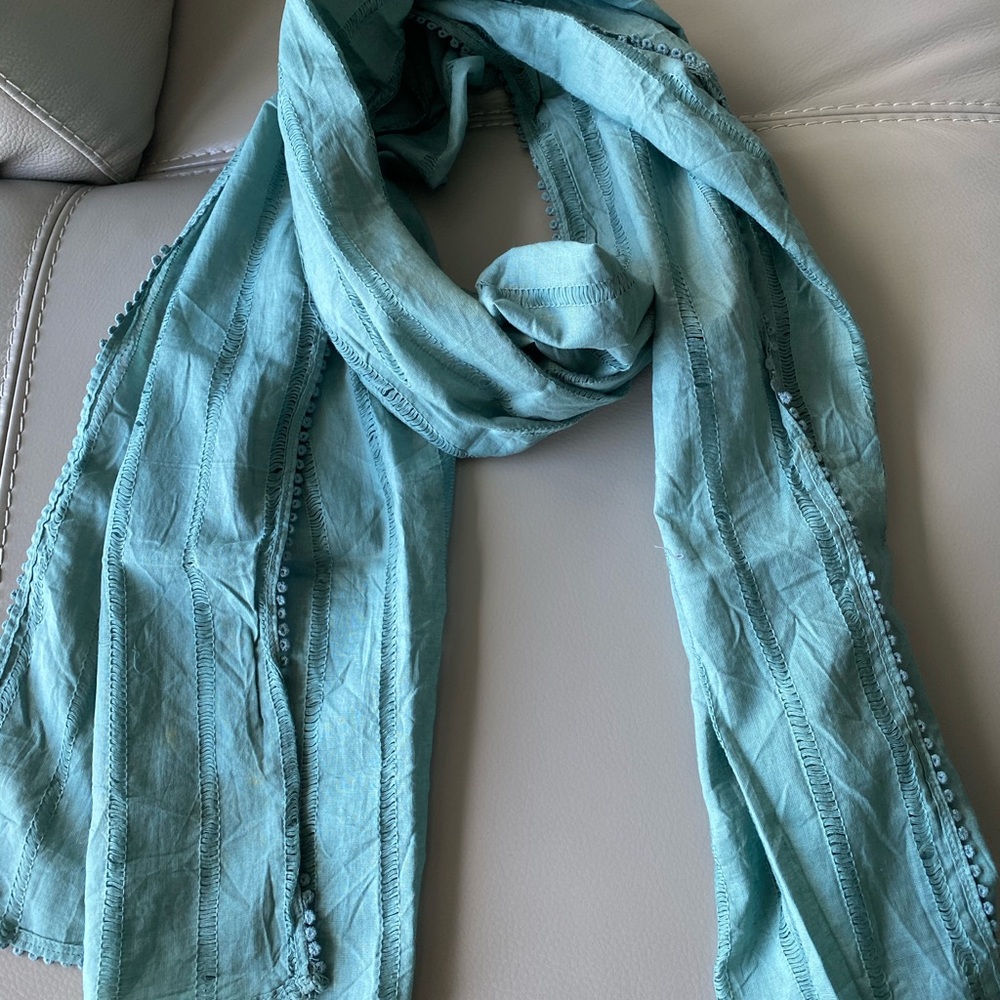 Turquoise scarf